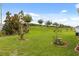 Expansive backyard showcasing well-manicured lawn and decorative garden beds at 3260 Casa Del Rey Ave, Kissimmee, FL 34746