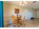 Eat-in kitchen or dining area with a light fixture, perfect for casual meals at 7211 Se 120Th St, Belleview, FL 34420