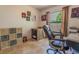 Home office with tile flooring, window with view of back yard at 7211 Se 120Th St, Belleview, FL 34420