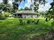 Large backyard with chairs and room to gather at 1007 Cr 463B, Lake Panasoffkee, FL 33538