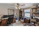 Bedroom featuring a desk, storage and neutral colored walls at 1048 Cr 452A, Lake Panasoffkee, FL 33538