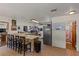 Spacious eat-in kitchen with an island, wood cabinets, and modern appliances at 1048 Cr 452A, Lake Panasoffkee, FL 33538
