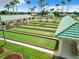 Outdoor bocce ball courts for residents, with covered seating areas and palm trees, offering a relaxing recreational space at 13700 Se 90Th Ct, Summerfield, FL 34491