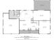 Detailed floor plan showcasing the layout of the home, with kitchen, living spaces, and garage dimensions included at 15733 Tower View Dr, Clermont, FL 34711