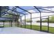 Spacious screened patio provides backyard views and lots of room for outdoor lounging at 15828 Se 98Th Ter, Summerfield, FL 34491
