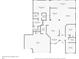 Detailed floor plan showcasing the layout of the home including a screened porch and primary suite at 2881 Manor Downs, The Villages, FL 32162