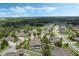 Aerial perspective of home with pool, manicured backyard, and neighborhood setting at 4018 Chandler Estates Dr, Apopka, FL 32712