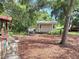 Quaint shed nestled among mature trees, offering storage and potential workspace at 432 Santa Fe E Rd, Tavares, FL 32778