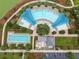 Aerial view showcasing the community pool at 4701 Nw 51St Terrace Rd, Ocala, FL 34482