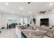 Open concept living space features a large center island with seating, dining area and Gathering room at 4701 Nw 51St Terrace Rd, Ocala, FL 34482