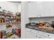 Walk-in pantry provides ample storage with shelving and counter space near the kitchen at 4701 Nw 51St Terrace Rd, Ocala, FL 34482