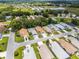 Scenic aerial view of a residential community with lush greenery, serene ponds, and tidy, well-spaced homes at 5507 Laver St, Leesburg, FL 34748