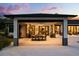 Covered outdoor living space featuring a dining area and open views, great for entertaining Gathering and friends at 6031 Dora Dr, Mount Dora, FL 32757