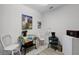Cozy breakfast nook with casual table and chairs, mini fridge and microwave, and accent decor at 6136 Lake Emma Rd, Groveland, FL 34736