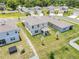 Beautiful aerial shot capturing the house and surrounding neighborhood in a serene setting at 853 Blue Creek Dr, Haines City, FL 33844