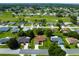 Residential aerial view of a well-maintained home nestled among tree-lined streets and golf course community at 9790 Se 175Th St, Summerfield, FL 34491