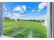 Scenic view of land and trees framed by an open doorway showcases rural charm at 10711 County Road 561, Clermont, FL 34711