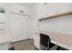 Home office has granite counters, white cabinets and drawers at 1478 Erika Pl, The Villages, FL 32163