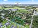 Aerial view showing parcel, school, Brownwood Paddock Square in the distance at 504 Gilliam St, Wildwood, FL 34785