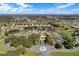 An aerial view of the community's amenities, including a pool, tennis courts, and clubhouse, set amidst lush landscaping at 5715 Illumination Ln, Leesburg, FL 34748