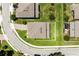 Aerial shot shows home with backyard, pool, and clean landscaping in a residential neighborhood at 1131 Dora Parc Ln, Mount Dora, FL 32757