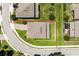 Aerial outline of home with backyard, next to neighboring houses in a residential neighborhood at 1131 Dora Parc Ln, Mount Dora, FL 32757