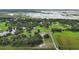 Expansive aerial view of a lush, green property with diverse trees, ponds, and scattered homes and pastures at 15104 County Road 48, Astatula, FL 34705