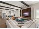 Open-concept great room showcasing the living room, dining area, and kitchen with a large island at 16030 Vetta Dr, Bella Collina, FL 34756