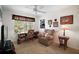Cozy bedroom with picture window, desk and chair plus reading nook at 2265 Hackney Way, The Villages, FL 32162