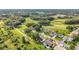 An aerial view showcases the serene neighborhood nestled among green spaces and foliage at 26338 Glen Eagle, Leesburg, FL 34748