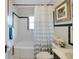 Bathroom featuring white subway tiles, updated vanity and clean design at 30523 Orange Dr, Leesburg, FL 34748