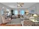 Cozy living room showcasing hardwood floors and a comfortable sitting area with tasteful decor at 30523 Orange Dr, Leesburg, FL 34748