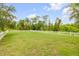 A spacious, fenced backyard provides privacy and ample space for outdoor activities at 4445 Blue Major Dr, Windermere, FL 34786
