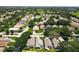 Panoramic aerial of the community highlighting the mature trees and peaceful residential setting at 4521 Eaglewood Dr, Leesburg, FL 34748