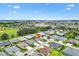 Aerial view of the property showcasing its location near a shopping center and baseball park at 5311 Eads Ter, The Villages, FL 32163