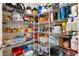 Walk in pantry with wire shelving to keep all your kitchen goods nice and organized at 5311 Eads Ter, The Villages, FL 32163
