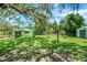 Backyard features multiple buildings and lush greenery, creating a private outdoor space at 5319 Eagles Nest Rd, Fruitland Park, FL 34731