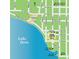 A map of Cottages on 11th in Mount Dora, highlighting nearby parks, shopping, dining and Lake Dora access at 622 W 11Th Ave, Mount Dora, FL 32757