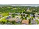 Aerial image displays a vibrant community with lush greenery, well-maintained homes and beautiful landscaping at 9413 Ivywood St, Clermont, FL 34711