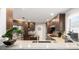 Beautiful kitchen with stainless steel appliances, dark wood cabinets, and light countertops at 1065 Berg Ct, The Villages, FL 32162