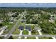 Aerial view of a newly constructed neighborhood showing a mix of homes and tree coverage at 1620 6Th Ave, Deland, FL 32724