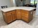 Spacious kitchen island features plenty of cabinet storage and seating for casual dining at 17483 Se 74Th Netherclift Ter, The Villages, FL 32162