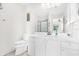 Bathroom featuring a sink, toilet, and a shower/tub combo at 17695 Se 84Th Peyton Ct, The Villages, FL 32162