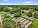 Aerial view featuring bocce ball and shuffleboard courts at the Mulberry Grove Recreation Center at 17695 Se 84Th Peyton Ct, The Villages, FL 32162