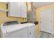 Well-equipped laundry room with modern appliances and ample storage at 2017 Palo Alto Ave, The Villages, FL 32159