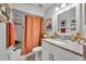 Bathroom with tub and shower, and granite-topped vanity at 2743 Nattie Ct, Orlando, FL 32826