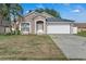 Charming single-story home with a well-manicured lawn and two-car garage at 2849 Doe Run Trl, Orange City, FL 32763