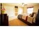 Comfortable bedroom with large bed, carpet and closet at 29222 Can Do Ln, Tavares, FL 32778