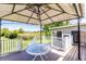 Gazebo featuring views of lush greenery; a perfect spot for outdoor relaxation and entertaining at 31636 Gladys Ln, Tavares, FL 32778
