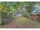 Large backyard showcasing mature trees and a serene outdoor space, ideal for recreation at 3904 Valencia Grove Ln, Orlando, FL 32817